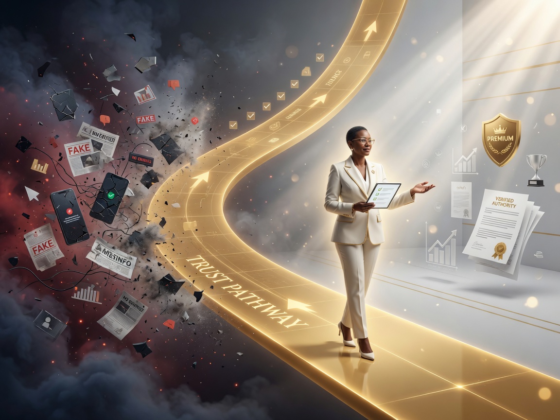 Fig: The order of building brand premium — professional trust first, then emotional connection, finally scarce services